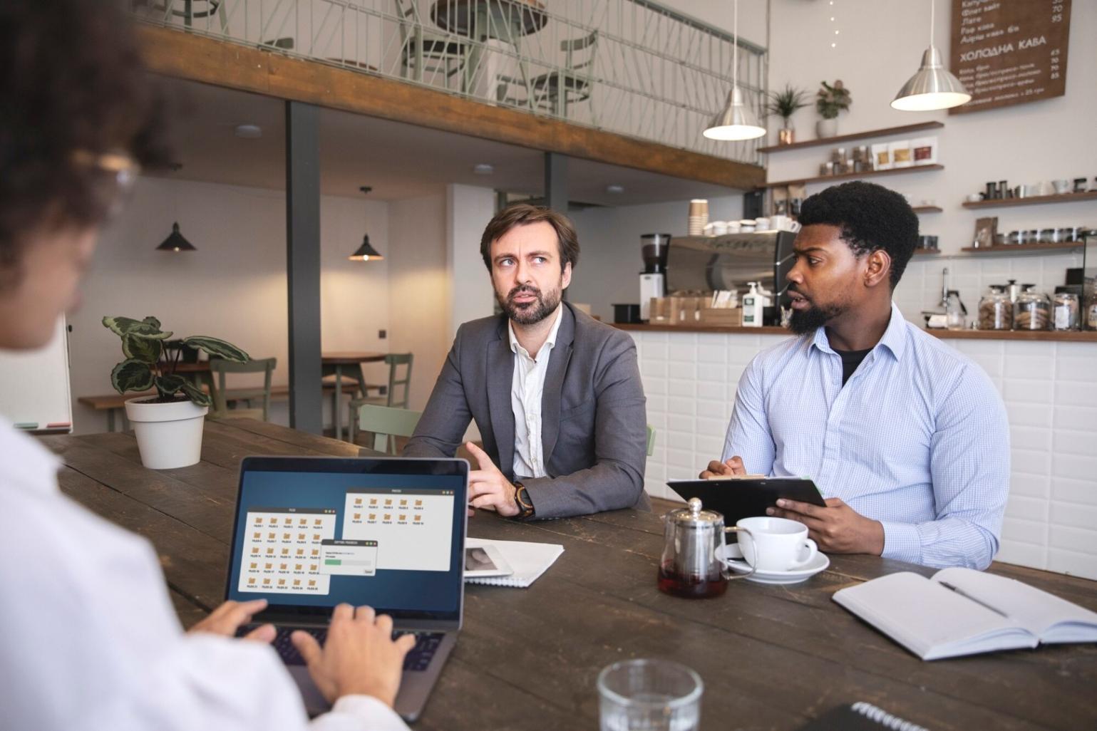 Financial analysis charts and data visualization